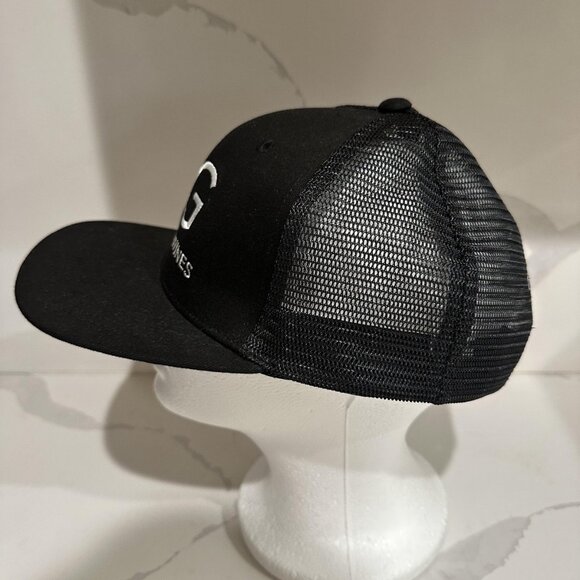 Joel Gott Wines Hat Cap Snap Back Black Trucker Embroidered Advertising Mens - Picture 2 of 6